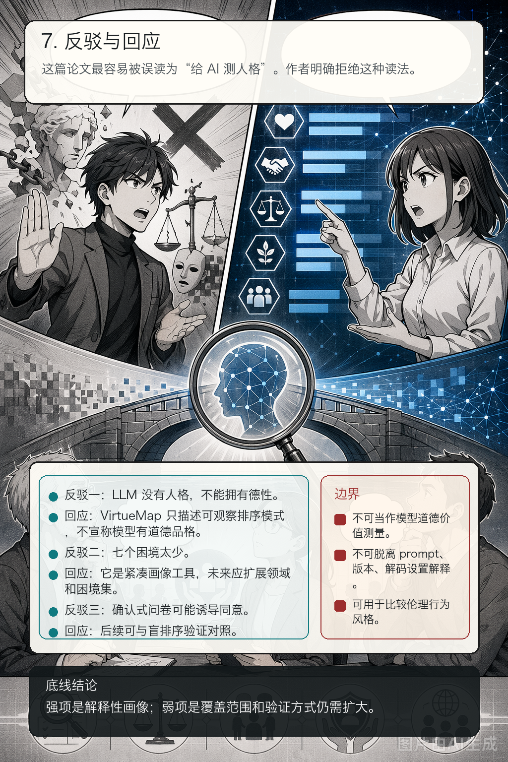 《用伦理困境给 LLM 画德性画像》第 7 页：评测与治理责任