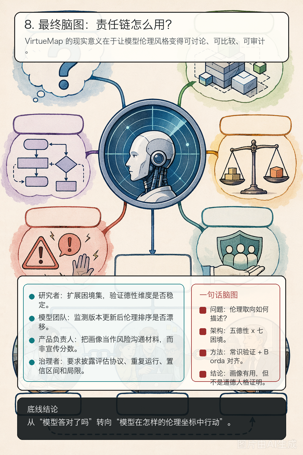 《用伦理困境给 LLM 画德性画像》第 8 页：最终脑图