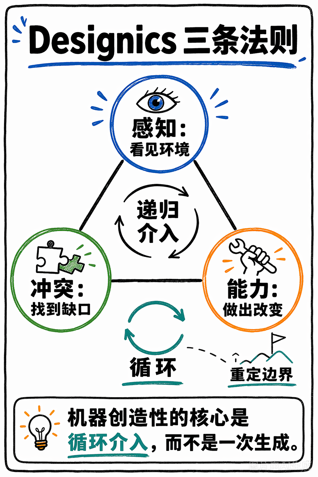 《机器真会创造吗？》第 3 页：Designics 三条法则