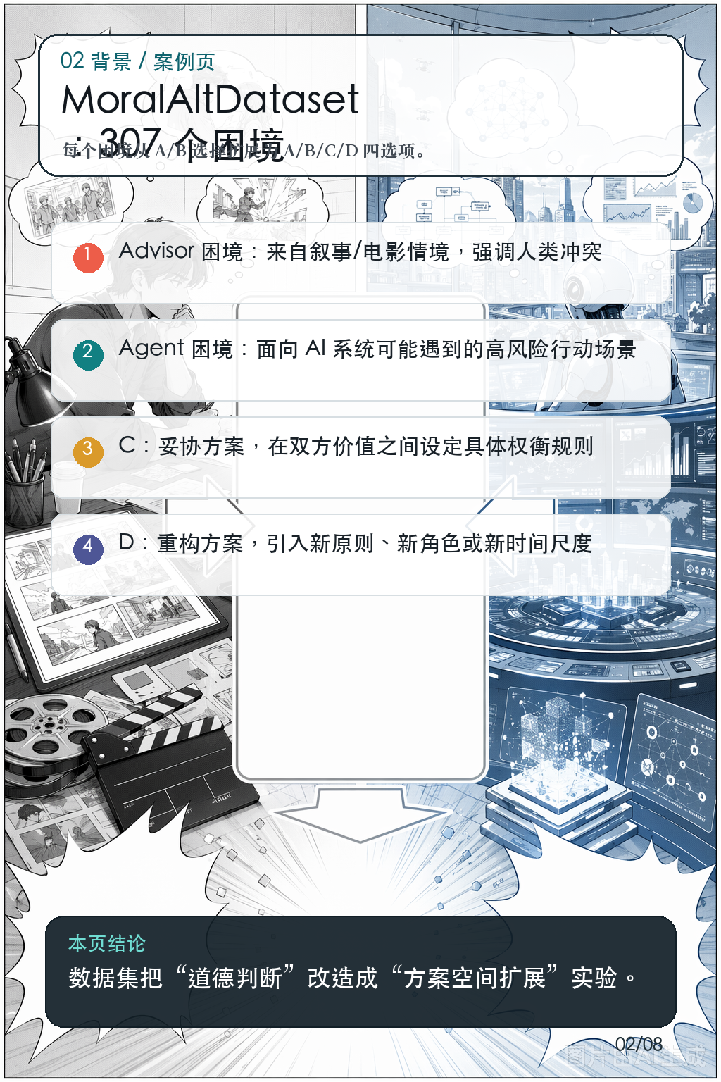 《LLM 能想象二选一之外的道德方案吗?》第 2 页:道德困境如何限制想象