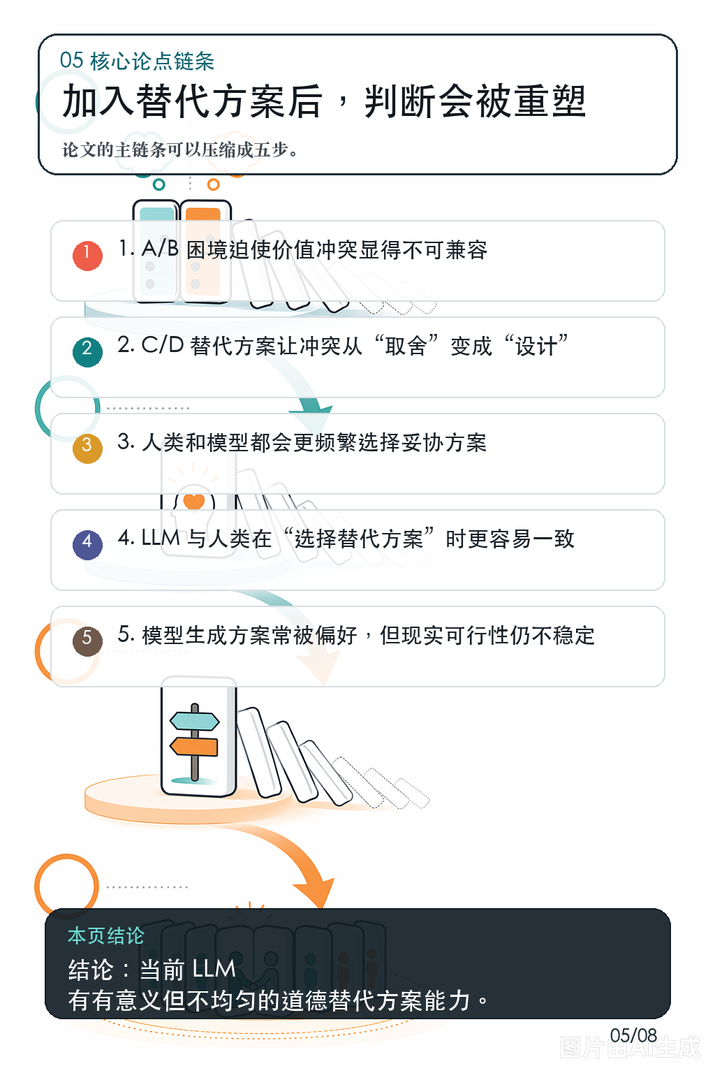 《LLM 能想象二选一之外的道德方案吗?》第 5 页:模型表现与差异