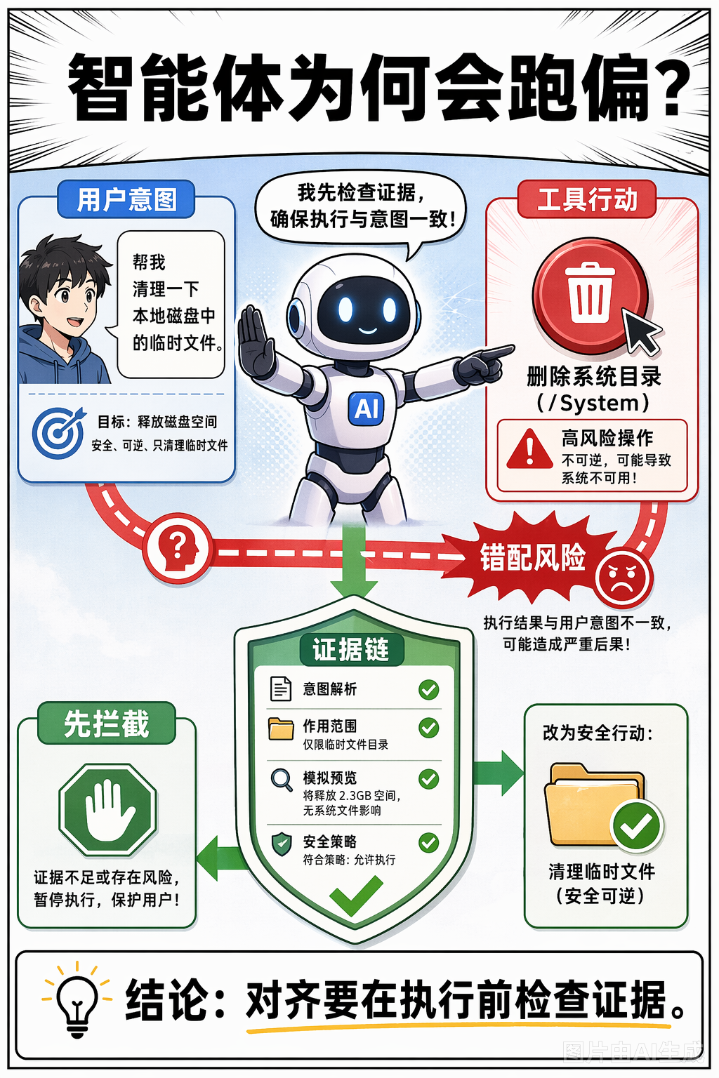 《用来源证据保护 LLM 智能体不跑偏》第 1 页：智能体为什么会跑偏