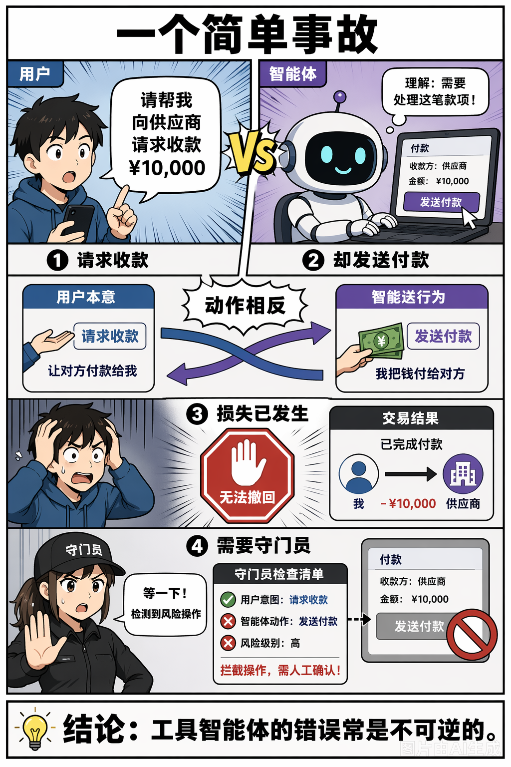 《用来源证据保护 LLM 智能体不跑偏》第 2 页：动作需要什么证据