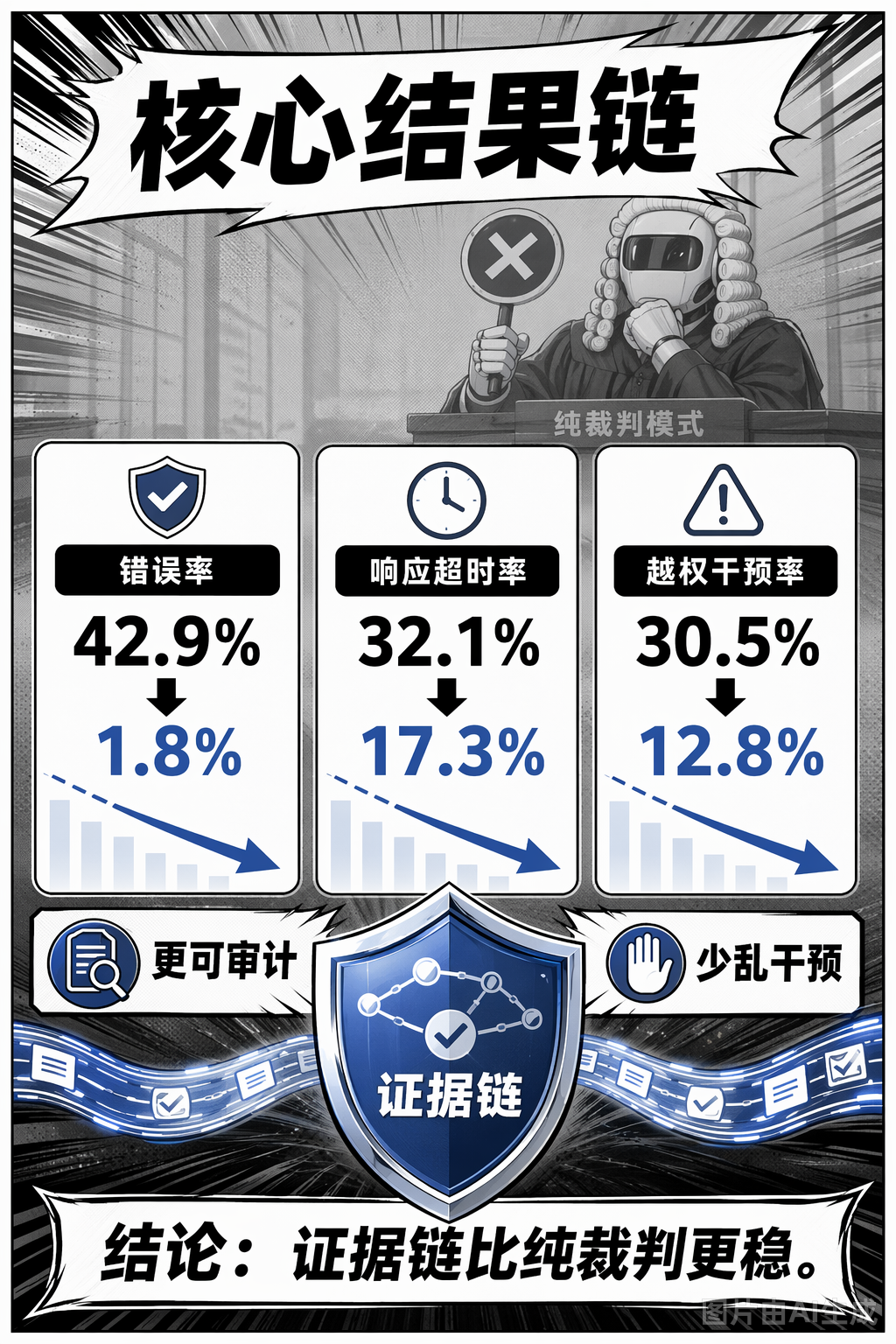 《用来源证据保护 LLM 智能体不跑偏》第 6 页：结果与反驳