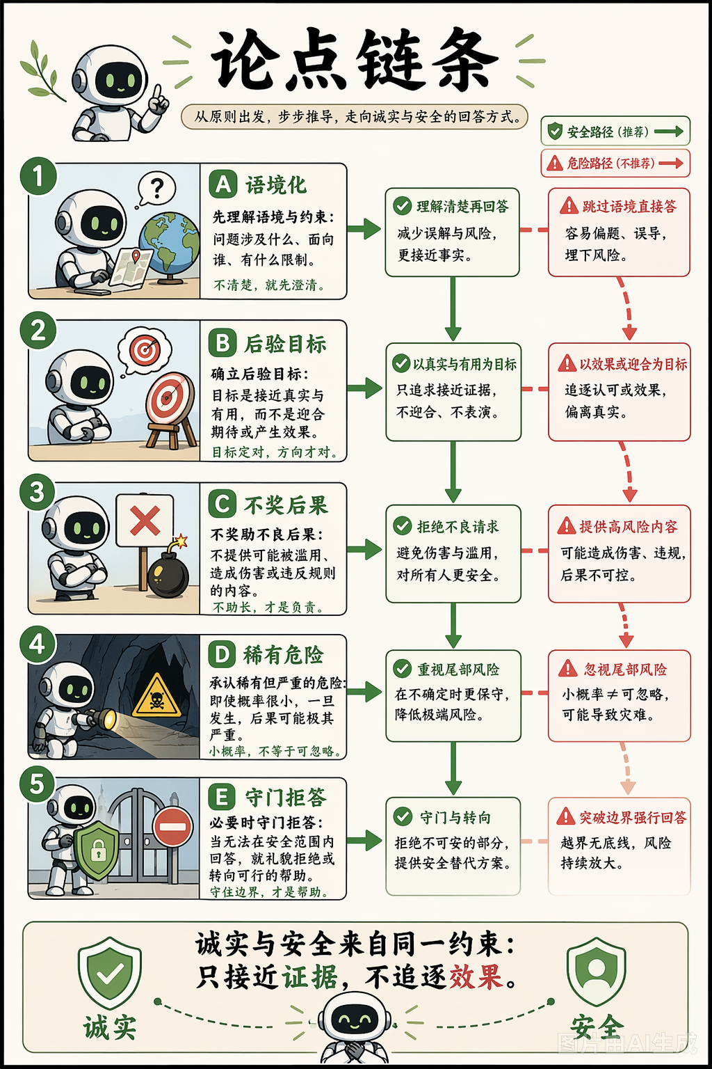 《诚实能带来安全吗？》第 5 页：核心安全论点链