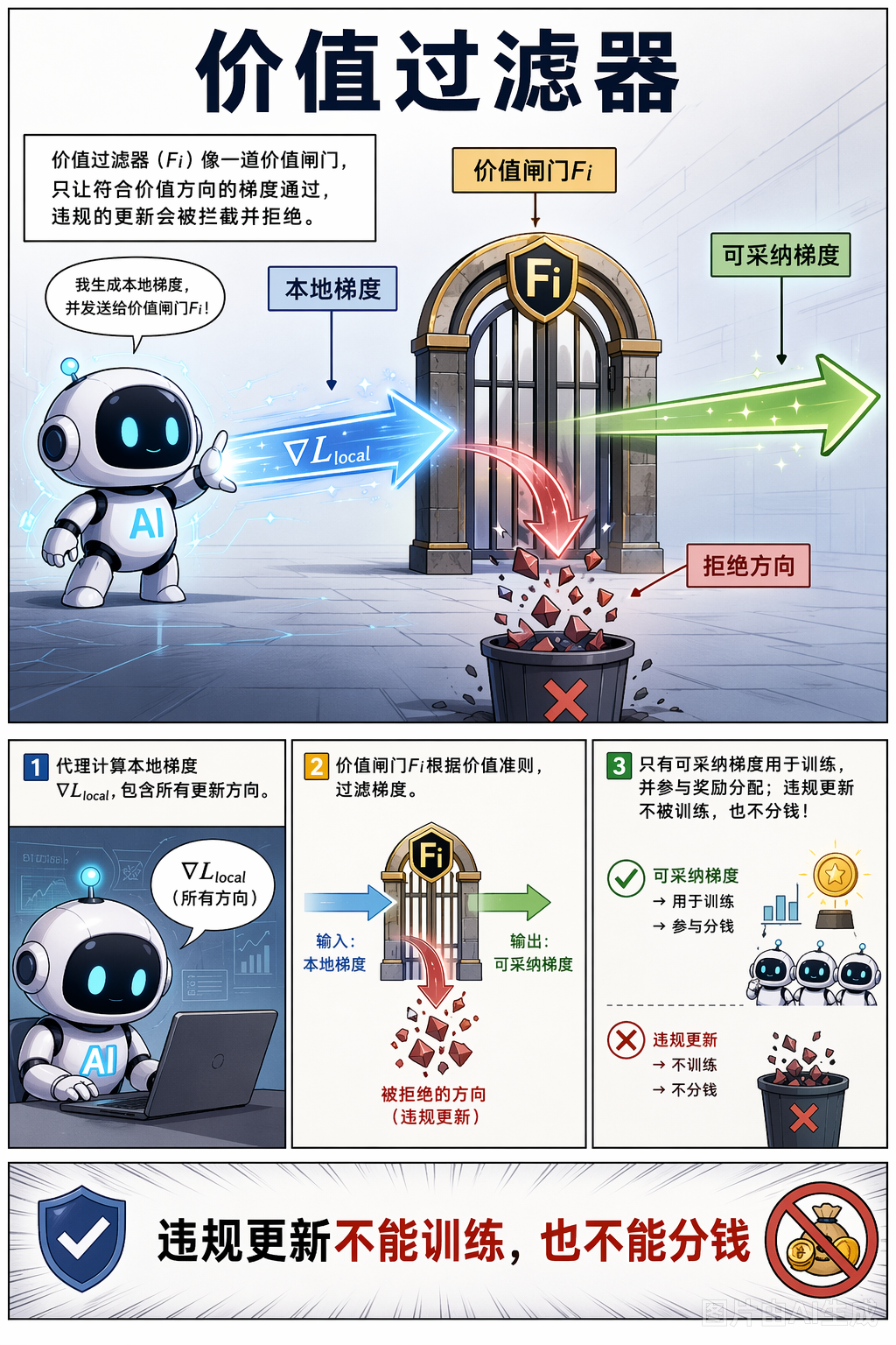 《价值约束下，AI 应该如何分配功劳？》第 3 页：价值约束如何进入系统
