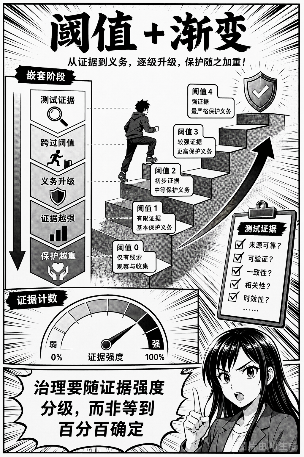 《何时该保护 AI？》第 4 页：阈值加渐变的方法