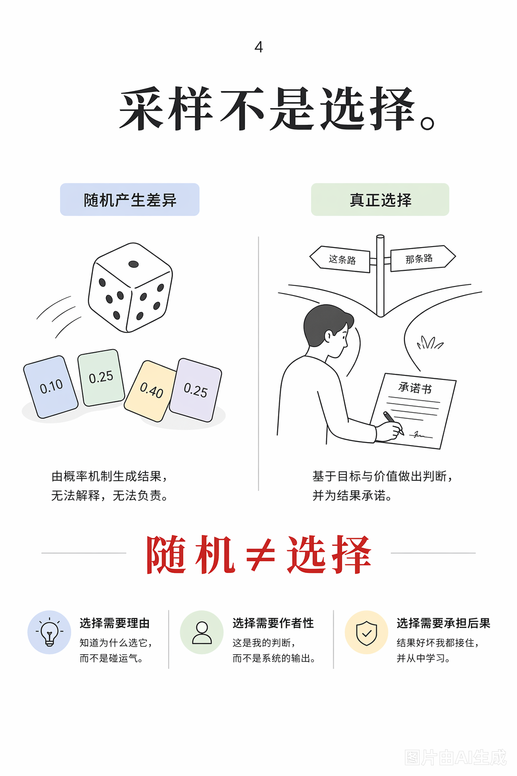 《为什么“采样”不是“选择”？》第 4 页：作者如何建立论证